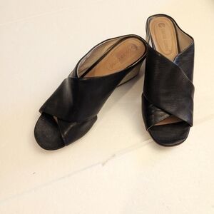 Corso Como Furla Black Leather Mules